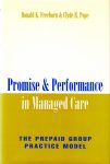 Cover of book titled Promise and Performance in Managed Care — The Prepaid Group Practice Model